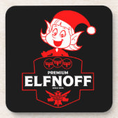 クリスマスおもしろいウォッカ コースター (正面)