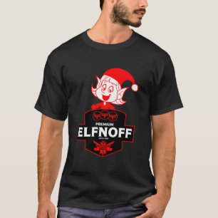 クリスマスおもしろいウォッカ Tシャツ