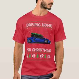 クリスマスおもしろいエイベンの家を運転する醜いセーター Tシャツ