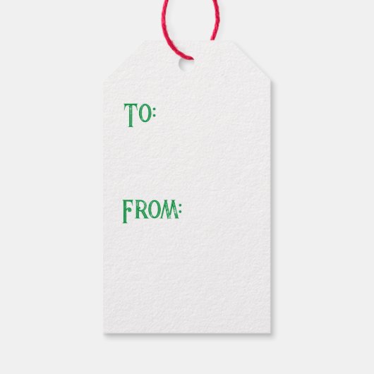 クリスマスおもしろいカエルのロックバンドギフトラップ ギフトタグ (裏面)