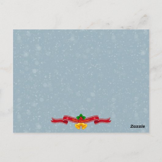 クリスマスおもしろいカード挨拶はがき ポストカード (裏面)