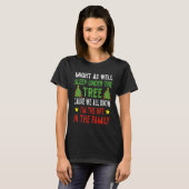 クリスマスおもしろいキッズクリスマスのパジャマの女の子の男の子 Tシャツ (正面フル)