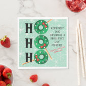 クリスマスおもしろいクッキーホホホホホリデイ スタンダードランチョンナプキン (インサイチュ)