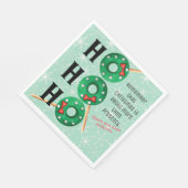 クリスマスおもしろいクッキーホホホホホリデイ スタンダードランチョンナプキン (角)