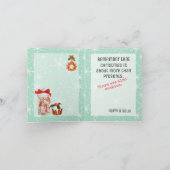 クリスマスおもしろいクッキーHo Ho シーズンカード (内部)