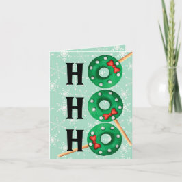 クリスマスおもしろいクッキーHo Ho シーズンカード