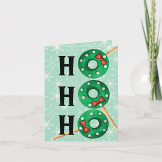 クリスマスおもしろいクッキーHo Ho シーズンカード