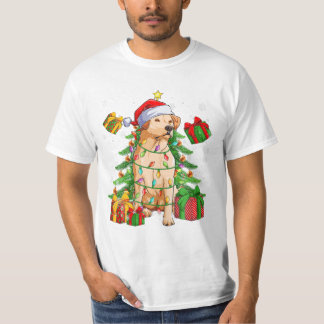 クリスマスおもしろいクリスマスの犬愛好家 Tシャツ