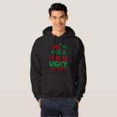 クリスマスおもしろいクリスマス可愛すぎて衣服の醜いセーター パーカ (正面フル)