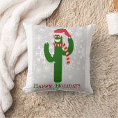 クリスマスおもしろいサボテン クッション (ブランケット)