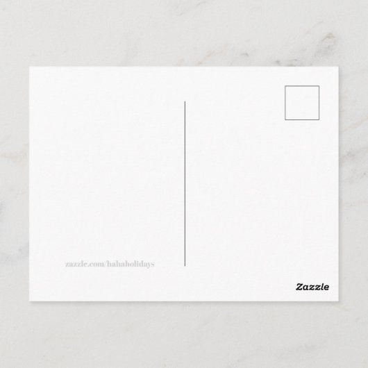 クリスマスおもしろいサンタクロースがビールのユーモアを解してくれる ポストカード (裏面)