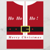 クリスマスおもしろいサンタクロースのチラシ チラシ (裏面)