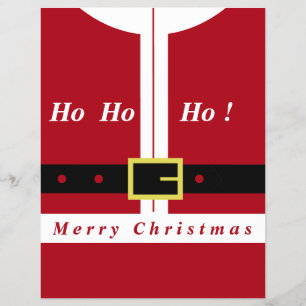 クリスマスおもしろいサンタクロースのチラシ チラシ