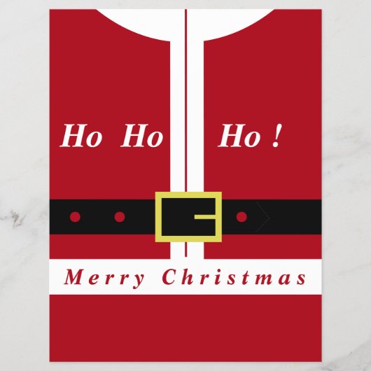 クリスマスおもしろいサンタクロースのチラシ チラシ (正面)