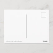 クリスマスおもしろいサンタクロースのユーモアが目を覚ます ポストカード (裏面)