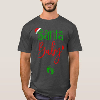 クリスマスおもしろいサンタニューママベビー妊娠Anno Tシャツ
