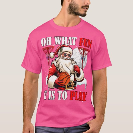 クリスマスおもしろいサンタ遊のBに遊は何か Tシャツ (正面)