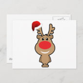 クリスマスおもしろいサンタ シーズンポストカード (正面/裏面)