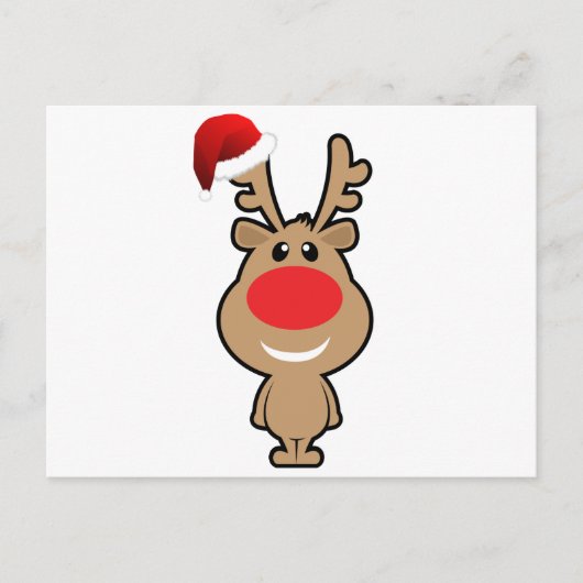 クリスマスおもしろいサンタ シーズンポストカード (正面)