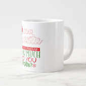 クリスマスおもしろいサンタ ジャンボコーヒーマグカップ (正面右)