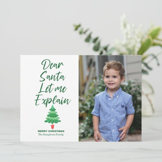 クリスマスおもしろいサ親愛ンタが緑を説明しよう シーズンカード (スタンド正面)