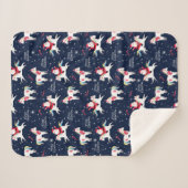 クリスマスおもしろいシェルパ毛布 シェルパブランケット (正面(横))