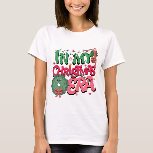 クリスマスおもしろいシャツかわいいクリスマスシャツ Tシャツ (正面)
