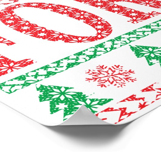 クリスマスおもしろいスイミング引用文醜いセーター ポスター (角)