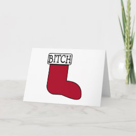 クリスマスおもしろいストッキング シーズンカード