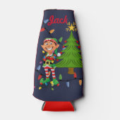 クリスマスおもしろいストッキングSTUFFER YOUR NAME Beer ボトルクーラー (正面)