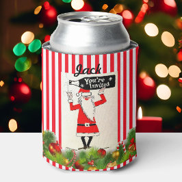 クリスマスおもしろいストッキングSTUFFER YOUR NAME Beer 缶クーラー