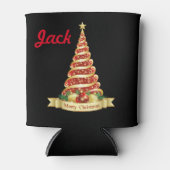 クリスマスおもしろいストッキングSTUFFER YOUR NAME Beer 缶クーラー (正面)