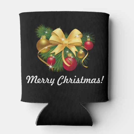 クリスマスおもしろいストッキングSTUFFER YOUR NAME Beer 缶クーラー (裏面)