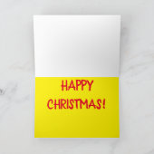 クリスマスおもしろいスポーツ漫画のジョークをスキップ シーズンカード (内部)