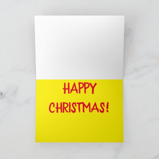 クリスマスおもしろいスポーツ漫画のジョークをスキップ シーズンカード (内部)