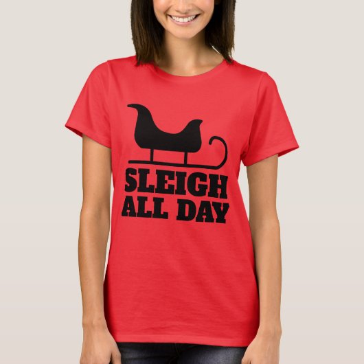 クリスマスおもしろいスリー終日Tシャツ Tシャツ (正面)