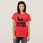 クリスマスおもしろいスリー終日Tシャツ Tシャツ (正面フル)