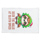 クリスマスおもしろいスロスクリスマスツリー漫画 枕カバー (裏面)