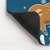 クリスマスおもしろいスロース マウスパッド (コーナー)