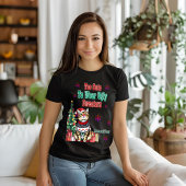 クリスマスおもしろいセーターことわざ用フェスティバル応援 Tシャツ