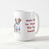 クリスマスおもしろいセーターのブリタニー コーヒーマグカップ (正面右)