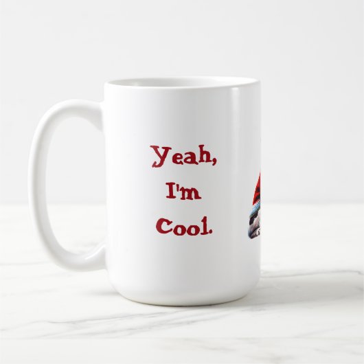 クリスマスおもしろいセーターのブリタニー コーヒーマグカップ (左)