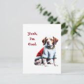 クリスマスおもしろいセーターのブリタニー シーズンカード (スタンド正面)