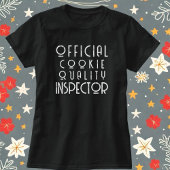 クリスマスおもしろいタイポグラフィ赤い白いモノグラムかわいい Tシャツ