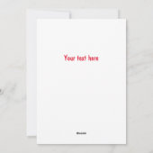 クリスマスおもしろいタキシード猫マンガ シーズンカード (裏面)