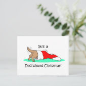 クリスマスおもしろいダシュント シーズンポストカード (スタンド正面)