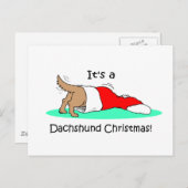 クリスマスおもしろいダシュント シーズンポストカード (正面/裏面)
