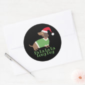 クリスマスおもしろいダシュント ラウンドシール (封筒)