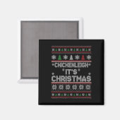 クリスマスおもしろいチッケンリークリスマス1 マグネット (正面/裏面)