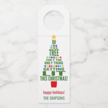 クリスマスおもしろいツリーが点灯 | ワイン